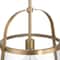 Hello Honey® Fallon Gold Vintage Metal & Clear Glass Ceiling Light